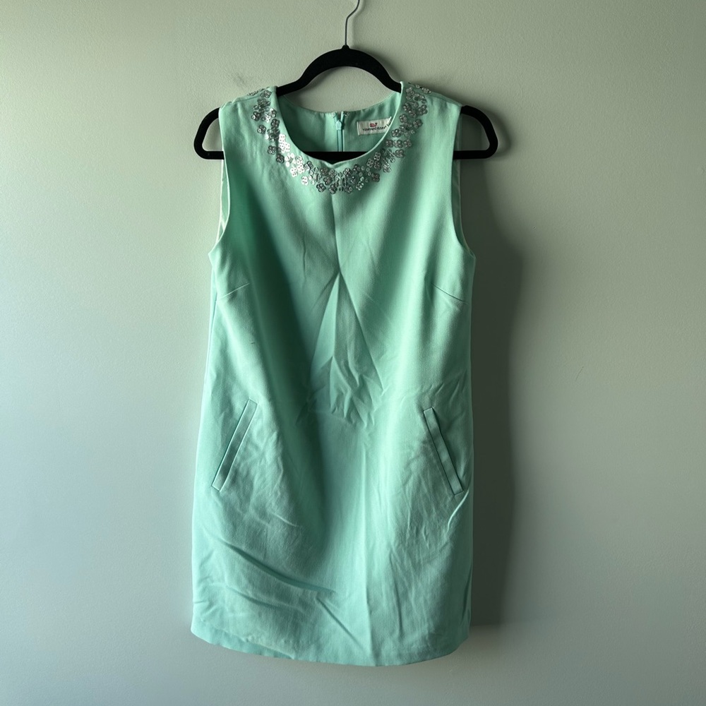 Vineyard Vines mint green sleeveless dress
